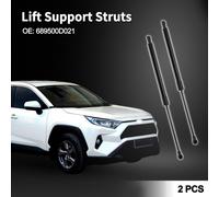 Vérins De Levage Ressorts À Gaz No.689500D021 Pour Toyota Yaris 2005 2011 Sans Essuie-Glace Noir 2Pcs Hayon Arrière