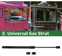 Vérins de levage universels à gaz, 16 pouces/400 mm, 100 lb/450 N/45 kg, acier au carbone, noir, 1 jeu