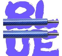 Vérins gaz pour VW Amarok 3.0L V6 2018-2021 Capot Avant Modifier Les Entretoises Gaz Support Levage Amortisseur Choc Accessoires Amortisseur Ressorts Gaz Capot Moteur(Blue Carbon Fiber)