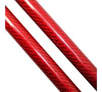 Vérins Ouverture Capot Pour Mazda Pour Roadster 2005-2015 Support Levage Capot Avant Entretoises Gaz Amortisseur Chocs Tige Pistons Barre Ressort(Red Carbon Fiber)