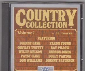 verious - Country Collection Volume 1: 20 tracks featuring Johnny cash, Conway Twitty, Willie Nelson, Patsy Cline, Faron Young, Don Williams, George Iones, Johnny Paycheck, Dolly Parton, Ray Pillow: *See 2nd pi