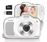 Véritable appareil photo numérique 4K 64 MP avec autofocus zoom 16x, caméra de vlogging pour débutants avec carte de 32 Go, mode beauté, appareils photo portables ultra compacts pour la photographie