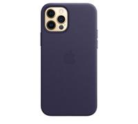Véritable Apple IPHONE 12/12 Pro Cuir Étui Avec Magsafe - Foncé Violet - Neuf