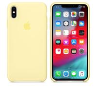 Coque en silicone pour iPhone XS Max Jaune