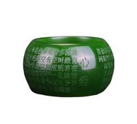 Véritable Bague Jade Vert Épinard Hotan Naturel pour Hommes Gravé Sūtra du Cœur Bouddhiste Spirituel Feng Shui Protection Chance,22mm