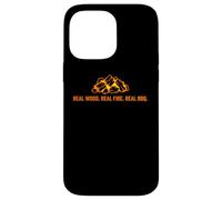 Véritable Barbecue en Bois véritable Coque pour iPhone 14 Pro Max