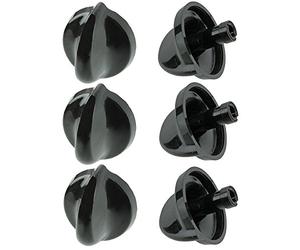 véritable Belling Température de contrôle pour four cuisinière Plaque de cuisson (Noir, Lot de 6 boutons)
