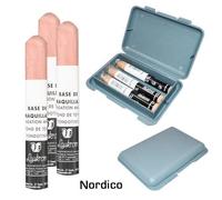 Véritable Cache barbe Laukrom - Lot de 3 NORDICO avec étui de rangement