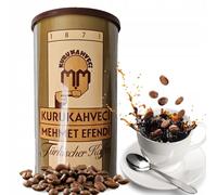 KURUKAHVECI MEHMET EFENDI Lot de 2 cafés turcs, grains arabica, moulu torréfié, arôme riche, frais, moyen à lourd, goût original depuis 1871 (500 g)