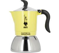 Véritable cafetière italienne 4 tasses inox BIALETTI jaune villa primavera