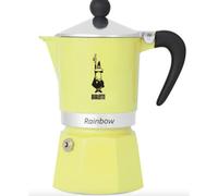 Véritable cafetière italienne 6 tasses alu BIALETTI rainbow jaune gialla primave