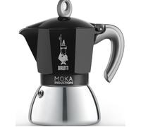 Véritable cafetière italienne 6 tasses inox BIALETTI moka induction noire