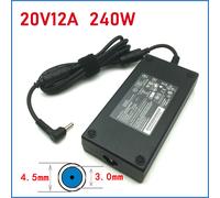 Véritable chargeur d'ordinateur portable 240W 20V 12A pour Chicony MSI 15 Gigabyte Aorus 17 16X A20-240P2A adaptateur secteur 4.5x3.0mm IS