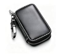 Véritable Cuir Voiture Key Case pour Ford Explorer EV 2024 2025 | Porte-clés en cuir, Étui Porte-clés Voiture À Distance Pochette en Cuir Véritable avec Fermeture Éclair pour Hommes Femmes