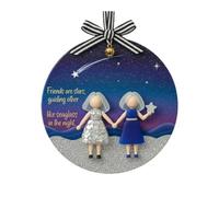 Véritable décoration en verre de mer, souvenir intemporel en forme de cœur, décorations à suspendre pour sapin de Noël, True Friends are Like Sea Glass rare à trouver, art en verre de mer pour