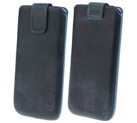 Véritable Étui En Cuir Pour Téléphone Avec Poche De Rangement