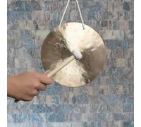 Véritable Feng Gong, Gong du vent de Chine, qualité supérieure avec un son de grande qualité, disponible en différentes tailles Asiatique 20 cm or