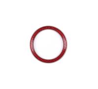 Véritable Fibre Carbone Garniture Couverture Décoration D'anneau D'horloge Console Centrale Voiture Pour Porsche Macan 2014-23 Accessoires Intérieurs Pièces automobiles(Rood)