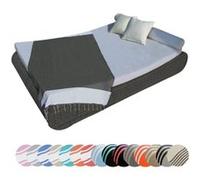 Vivezen - Véritable fouta Tunisienne 1m x 2m Tissage à Plat ou nid d'abeille 100% Coton 380g - 25 modèles au Choix