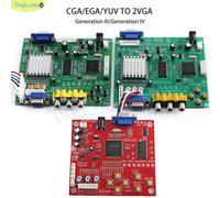 Véritable GBS8200 Arcade RGB/CGA/EGA/YUV vers VGA LCD HD carte de convertisseur de Signal vidéo vert PCB NEO GEO Machine de jeu d'arcade GBS8200 -Power line