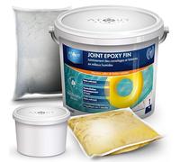 Véritable Joint époxy trois composants fin 1 KG GRIS MOYEN 7040 idéal pour piscines, douche a l'italienne, carrelage extérieur, faïences, pièces humide. De fabrication française, formulation unique