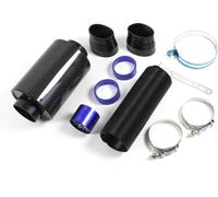 Véritable kit de mise à l'air libre en carbone, y compris tuyau flexible Filtre à air sport kit universel