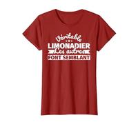 Véritable Limonadier - Les Autres Font Semblant T-Shirt, Femme, Canneberge, 3XL