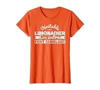 Véritable Limonadier - Les Autres Font Semblant T-Shirt, Femme, Orange, 3XL