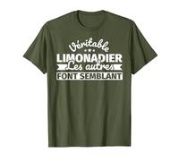Véritable Limonadier - Les Autres Font Semblant T-Shirt, Homme, Olive, 3XL