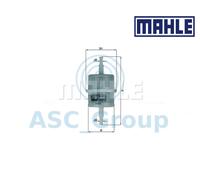 Véritable MAHLE Remplacement Moteur en Ligne Filtre à Carburant KL 63 OF