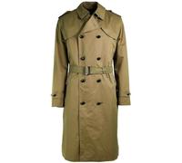 Véritable manteau de l'armée néerlandaise, kaki, long trench d'officier avec doublure, kaki, taille unique