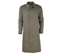 Véritable manteau de pluie militaire français de l'armée, trench-coat olive imperméable pleine longueur, vert olive, Taille unique