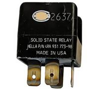 Véritable OEM 12 V Mini ISO Solid State Automotive Relay, 4 broches SPST N/O, 20 A continu, commutation PWM 0-1000 Hz, scellé IP67, protection contre les surcharges 80 A, remplace OE 4RA 931 773-98