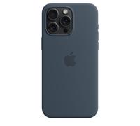 Véritable / Officiel Apple IPHONE 15 Pro Max Silicone Étui/Housse - Storm Blue