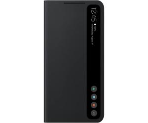 Véritable / Officiel Samsung Galaxy S21 FE Smart Transparent Vue Étui - Noir -