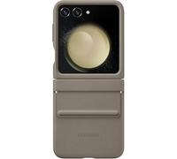 Véritable / Officiel Samsung Galaxy Z Flip5 Éco Cuir Étui - Etoupe (Gris)