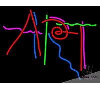 Véritable panneau lumineux néon LED multicolore Art LED fait à la main Tube pour décoration murale en PVC 35,6 x 43,2 cm