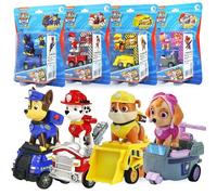 Véritable Paw Patrol Chase Skye Marshall blocs de construction véhicule tirer voitures Playset Ryder Figure enfants jouet cadeaux d'anniversaire skye-box