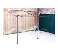L'Héritier Du Temps Véritable Pergola Abris de Terrasse Tonnelle de Jardin en Acier Brut Oxydé 300x310x385cm