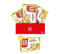 Veritable Petit Beurre De Lu - La Boîte Générosité - Lot de 60 sachets de 3 biscuits - Format Pocket - 5x300g