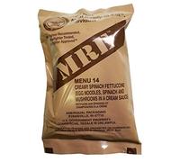Véritable repas militaire MRE avec date d'inspection septembre 2017 ou plus récente (fettuccinelle crémeuse aux épinards)