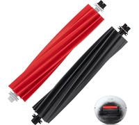 Véritable Roborock S8/S8+/S80 Pro Ultra accessoires, brosse de remplacement amovible pour une plus longue durée de vie brosse double vibrante × 2 (rouge gris)