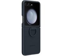 Samsung Étui Coque Z Flip 5 – Silicone avec anneau et support – Marine