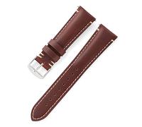 Véritable sangle en cuir accessoires de montre Band de montée pour la gueule de montre (A, 24 mm)