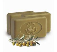 Véritable Savon de Marseille 3x100g - Savonnette Solide 100% Naturelle - Sans Glycérine, Sans Parfum - Huile d'Olive & Coprah - Cuite au Chaudron en Provence - Corps & Visage