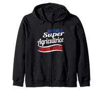 Véritable super Agricultrice humour fête Agriculture Sweat à Capuche