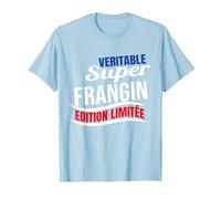 Véritable Super Frangin édition limitée Humour Cadeau frère T-Shirt, Homme, Bleu Céleste, L