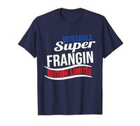 Véritable Super Frangin édition limitée Humour Cadeau frère T-Shirt, Homme, Bleu Marine, S