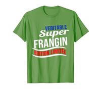 Véritable Super Frangin édition limitée Humour Cadeau frère T-Shirt, Homme, Herbe, L
