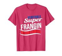 Véritable Super Frangin édition limitée Humour Cadeau frère T-Shirt, Homme, Rouge Chiné, XL